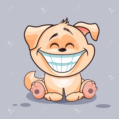 Dog with huge smile